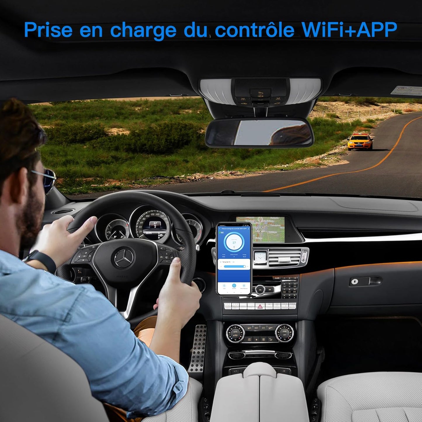115L Glaciere Electrique Double Zone,Glaciere a Compression WiFi APP,12 V/24 V et 100-240 V Frigo Camping,-20 ℃ à 20 ℃,pour Voiture,Camion,Bateau,Camping,Car,Caravanes,Voyageant,Maison