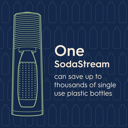 2026 SodaStream Terra Machine à Eau Pétillante Bundle (Noir), avec CO2, Bouteilles Compatibles Lave-Vaisselle et Arômes Bubly Drops