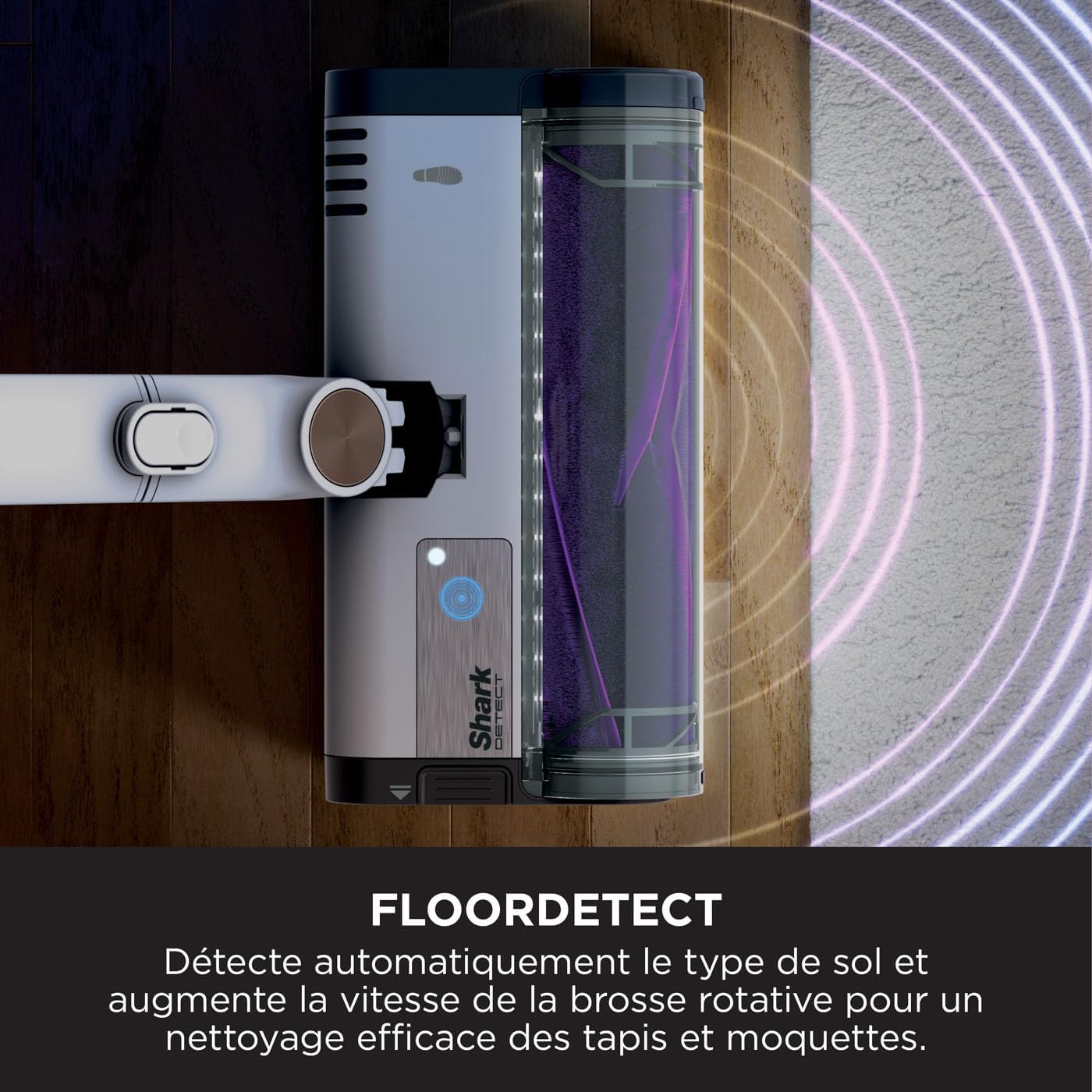 Shark Detect Clean & Empty IW3612AMZEU, Aspirateur sans Fil, Blanc, 240 W, 2 liters