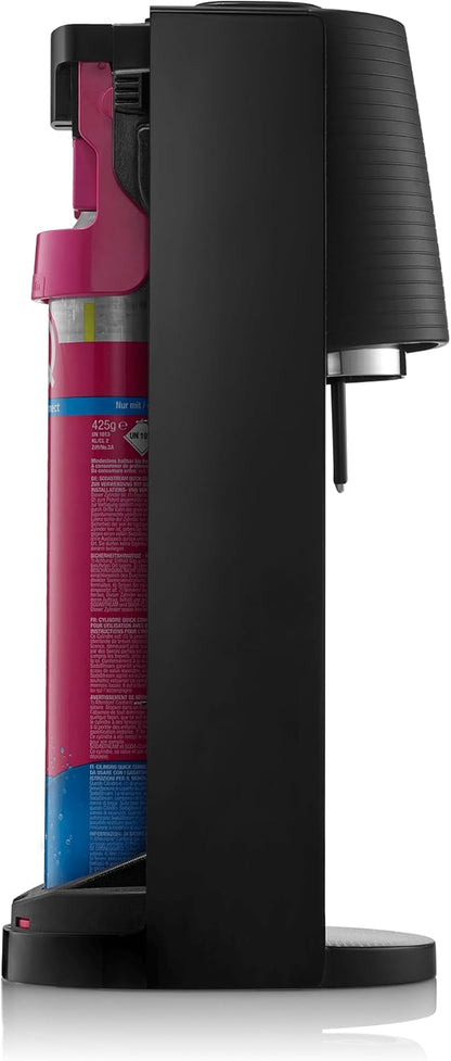 2026 SodaStream Terra Machine à Eau Pétillante Bundle (Noir), avec CO2, Bouteilles Compatibles Lave-Vaisselle et Arômes Bubly Drops