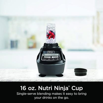 2026 Ninja Mega Kitchen System, 1500W, Blender XL 72 oz et Robot Culinaire 8 Tasses avec (2) Gobelets To-Go 16 oz, Technologie Total Crushing - Smoothies, Glace Pilée, Purées, Pâte & Plus, Noir, BL770