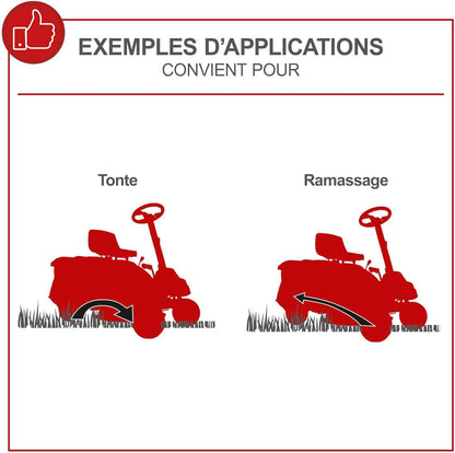 Scheppach Tondeuse à Gazon autoportée MR224-61 – Moteur 4 Temps 5,0 KW – 6,8 CV - Largeur de Coupe 61 cm – Hauteur de Coupe réglable sur 5 Positions – Démarrage électrique