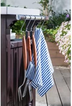 2026 Keter Unity XL – Desserte Barbecue 316L, Rangement 207L + Plan de Travail Inox, Édition Limitée