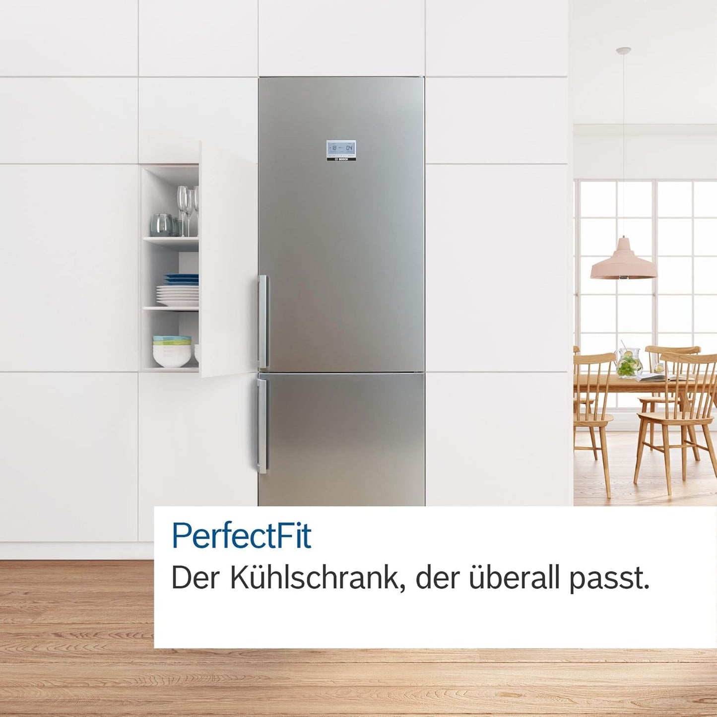 KGN367LDF- S&eacute;rie 4,R&eacute;frig&eacute;rateur combin&eacute; pose-libre,186 x 60 cm,Inox