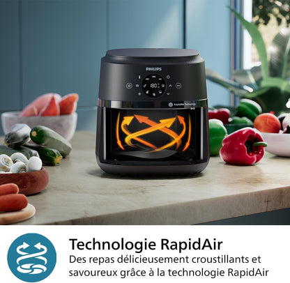 2026 Friteuse à air Philips série 3000 7,2 L, fenêtre de cuisson, friteuse 16 en 1