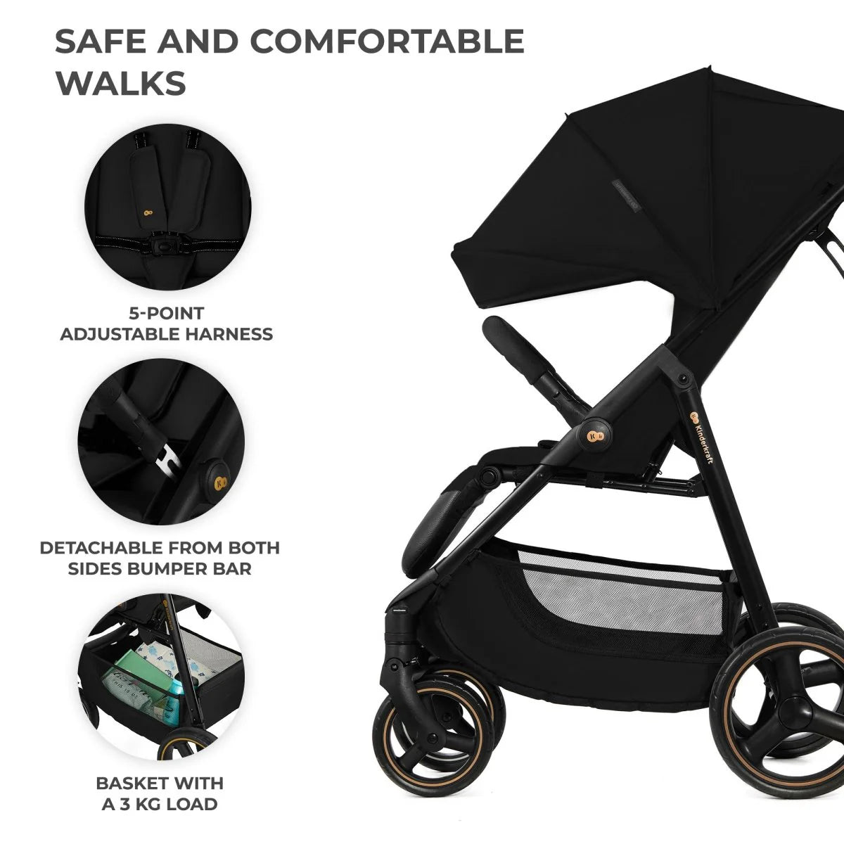 Poussette légère Kinderkraft TRIG 3