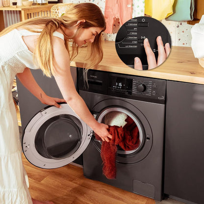 Cecotec Lave-Linge 9Kg Chargement Frontal Bolero Dresscode 9410 Inverter A. 1900W, 1400 tr/min Réglable, 16 Programmes, Faible Consommation d'Énergie, Vapeur, Stérilisation du Linge