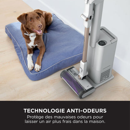 Shark Detect Clean & Empty IW3612AMZEU, Aspirateur sans Fil, Blanc, 240 W, 2 liters