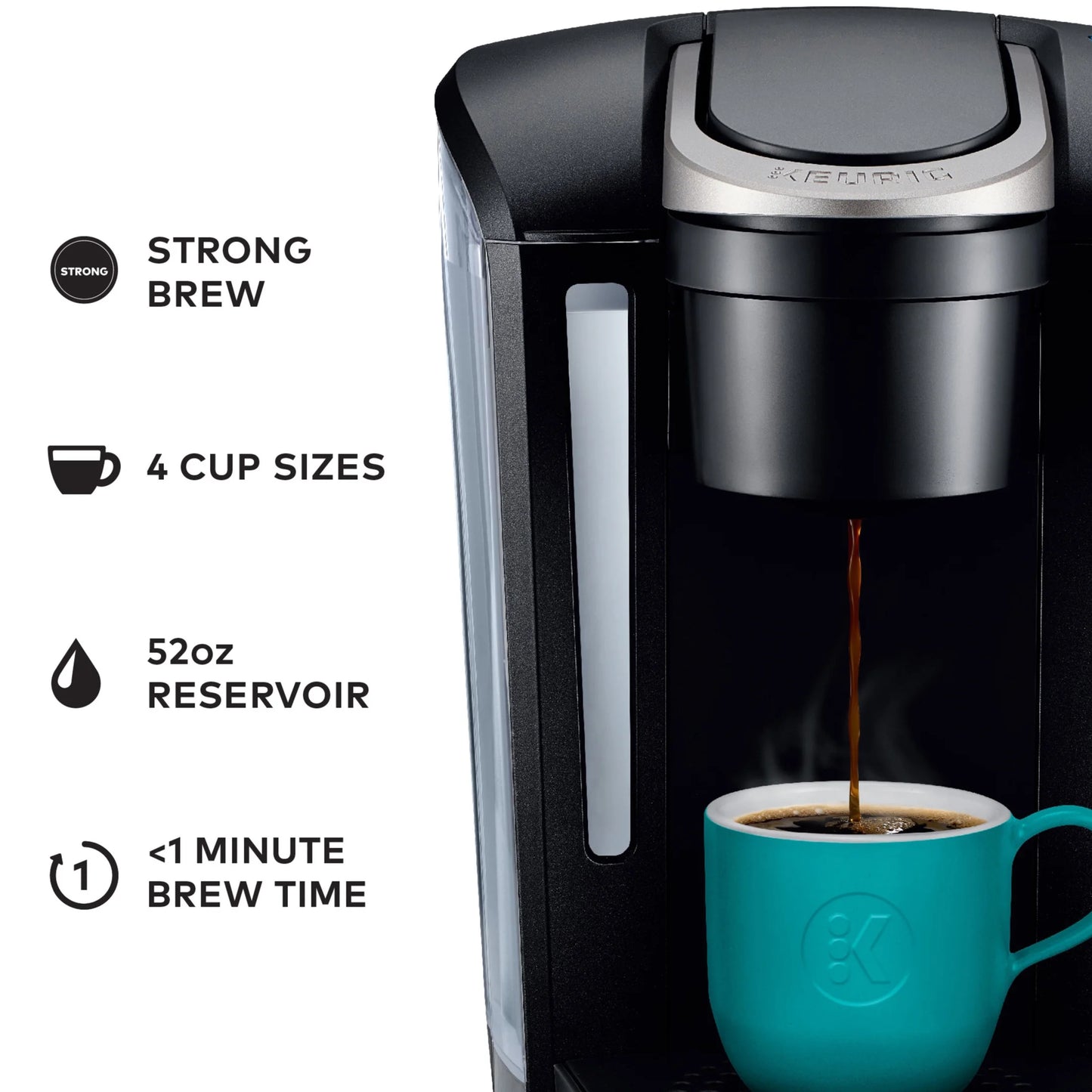 2026 Keurig K-Select Machine à Café à Dosettes K-Cup à Service Unique – Édition Vintage Rouge, Grand Réservoir et Fonction Strong Brew pour un Café Plus Intense