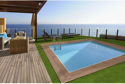 Habitat et Jardin Piscine Bois Rectangle Caimans - 4.10 x 3.00 x 1.24 m