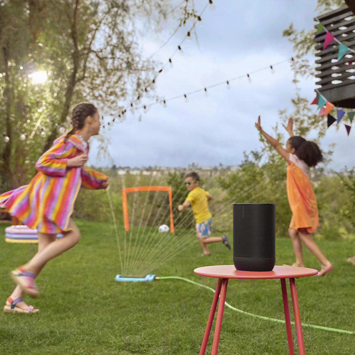 2026 Sonos Move 2 – Enceinte Portable Intelligente avec Batterie 24 Heures, Bluetooth et Wi-Fi, Résistante à l’Eau (Noir)