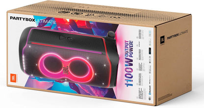 PartyBox Club 120,Enceinte portable de soirée,poignée pliable ergonomique,jeu de lumières,12 heures d'autonomie,résistante aux éclaboussures IPX4,noir,Prise européenne (Type C) -