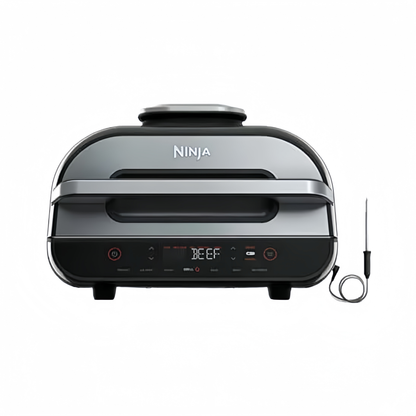 2026 Ninja FG551 Foodi Smart XL Grill d’Intérieur 6-en-1 avec Friteuse à Air 4 Quart – Finition Acier Inoxydable
