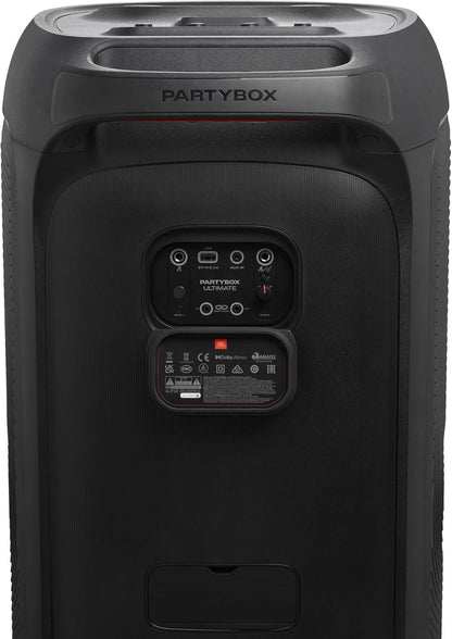 PartyBox Club 120,Enceinte portable de soirée,poignée pliable ergonomique,jeu de lumières,12 heures d'autonomie,résistante aux éclaboussures IPX4,noir,Prise européenne (Type C) -