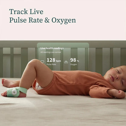 2026 Owlet Dream Duo – Moniteur de Sommeil et Veille Bébé Intelligent – Blanc & Menthe