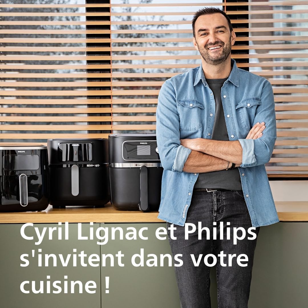 2026 Friteuse à air Philips série 3000 7,2 L, fenêtre de cuisson, friteuse 16 en 1