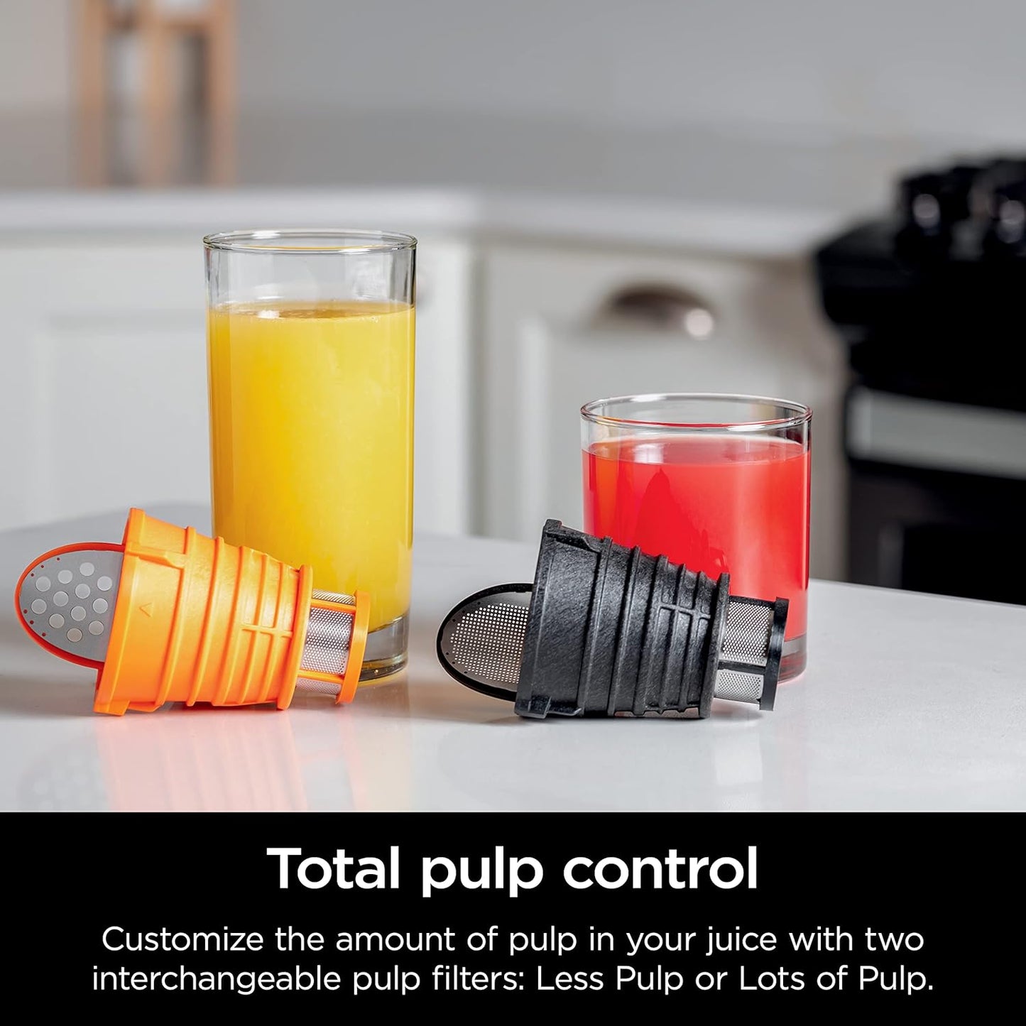 2026 Ninja NeverClog Extracteur à Froid, Puissant, Contrôle Total de la Pulpe, Sur Plan de Travail, Électrique, 2 Fonctions de Pulpe, Compatible Lave-Vaisselle, 2ème Génération, JC151