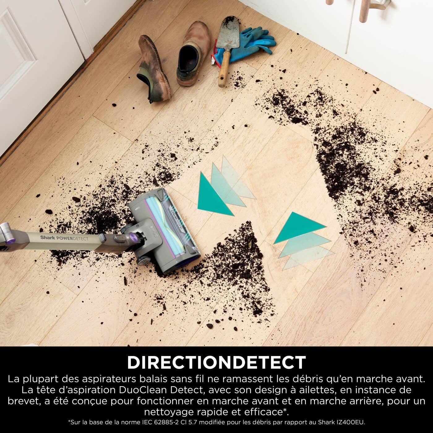 Shark Detect Clean & Empty IW3612AMZEU, Aspirateur sans Fil, Blanc, 240 W, 2 liters