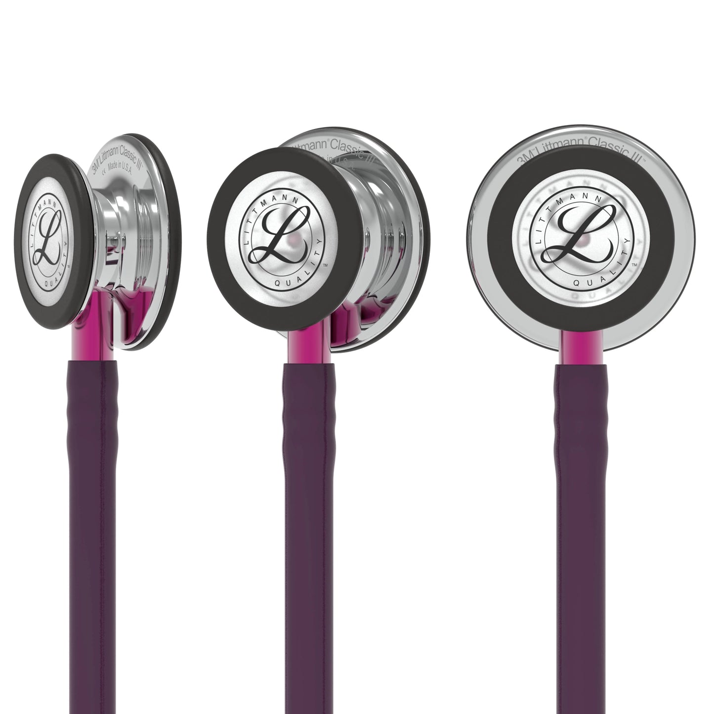 2026 Stéthoscope de Surveillance Littmann Classic III : Miroir & Prune - Tige Rose 5960
