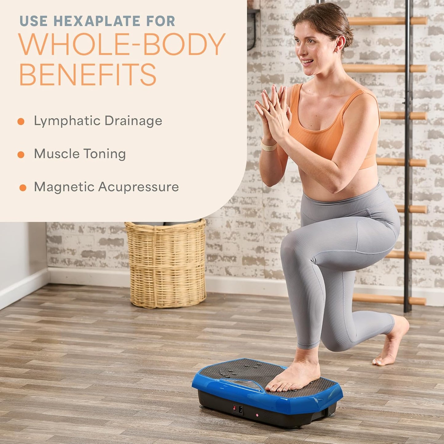 2026 Lifepro Plateforme Vibrante d’Exercice avec Points d’Acupuncture Magnétiques - Plateforme Vibrante pour Tout le Corps pour Débutants et Récupération - Massage Drainage Lymphatique pour Tonification Musculaire et Fitness Général