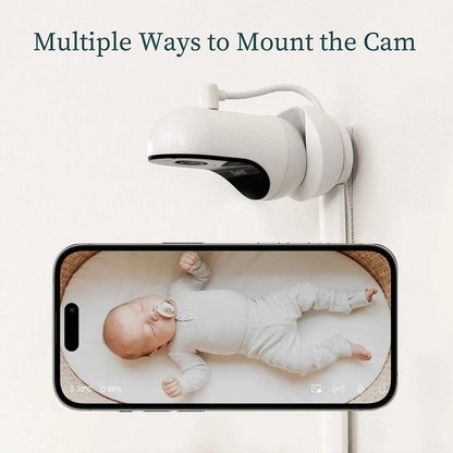 2026 Owlet Cam® 2 – Caméra Bébé HD 1080p avec Vision Nocturne, Audio Bidirectionnel et Capteurs de Température et Humidité