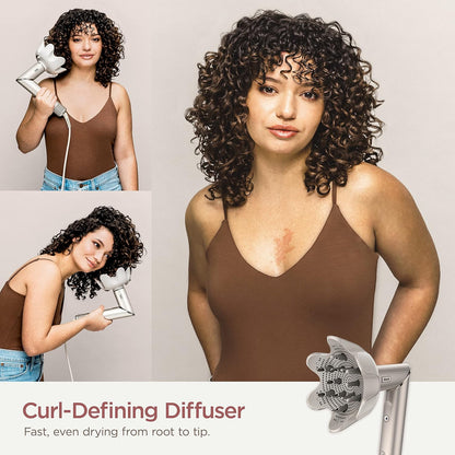 2026 Système de coiffage et de séchage Shark HD430 FlexStyle, sèche-cheveux brosse puissant et multi-styler avec boucleurs Auto-Wrap, brosse plate, brosse ovale et embout concentrateur, coloris Stone