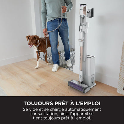 Shark Detect Clean & Empty IW3612AMZEU, Aspirateur sans Fil, Blanc, 240 W, 2 liters