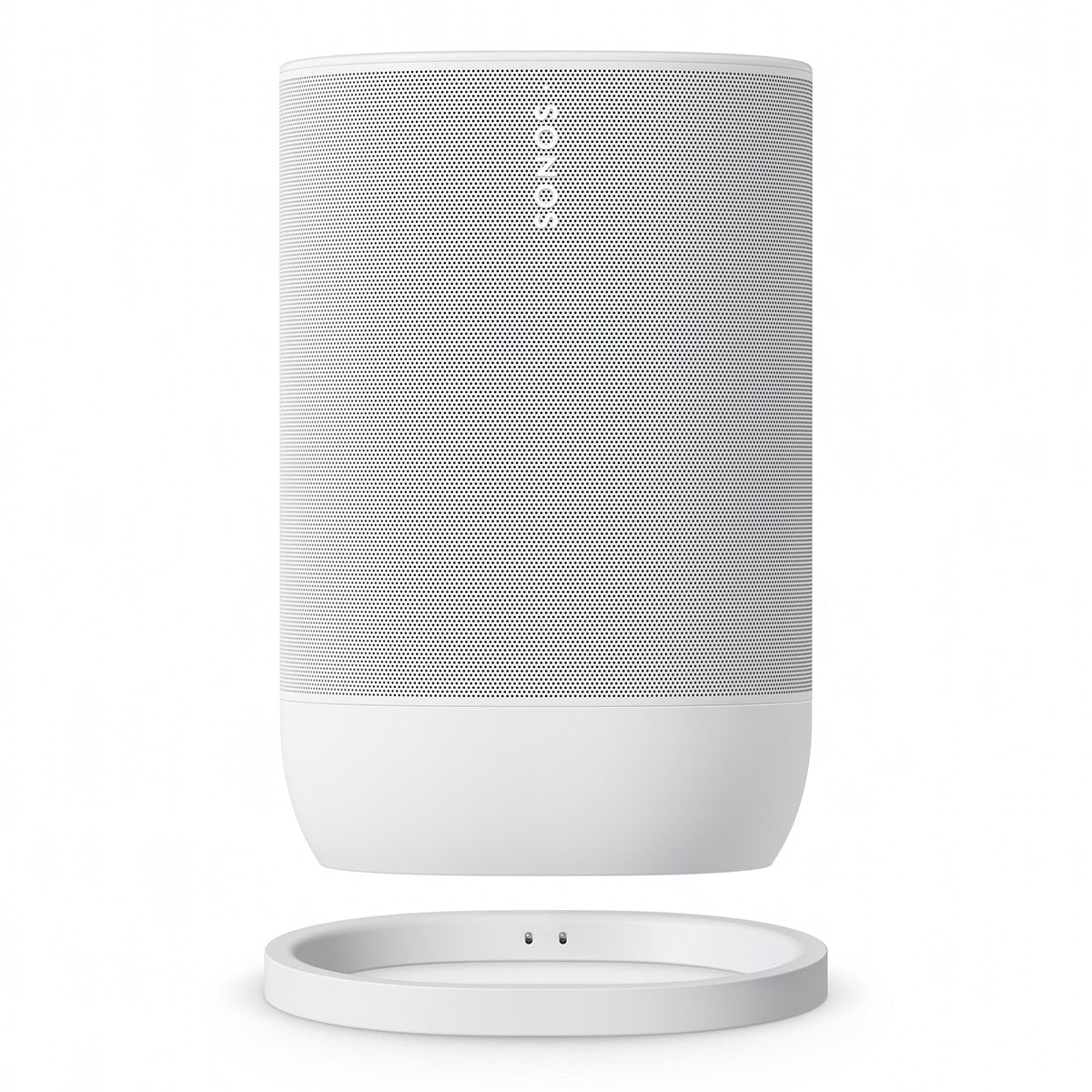 2026 Sonos Move 2 – Enceinte Portable Intelligente Blanche avec Batterie 24 Heures, Bluetooth et Wi-Fi, Résistante à l’Eau, Son Stéréo Puissant et Commande Vocale
