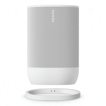 2026 Sonos Move 2 – Enceinte Portable Intelligente Blanche avec Batterie 24 Heures, Bluetooth et Wi-Fi, Résistante à l’Eau, Son Stéréo Puissant et Commande Vocale