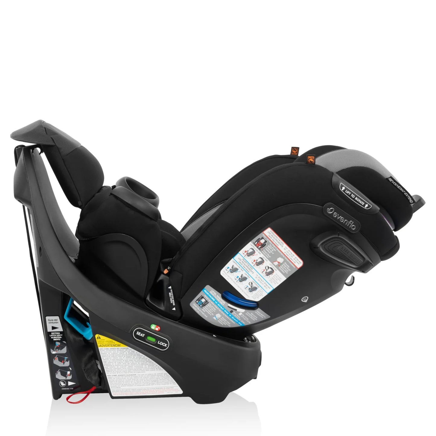 2026 Siège Auto Rotatif Tout-en-Un Evenflo Revolve360 Extend avec Housse Quick Clean