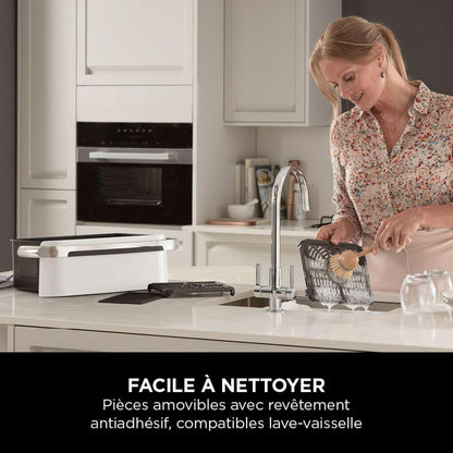 2026 NINJA Foodi AF500EU – Friteuse à Air Chaud FlexDrawer 10,4 L, Double Zone avec Séparateur Amovible, 7 Fonctions de Cuisson – Édition Limitée Haute Performance