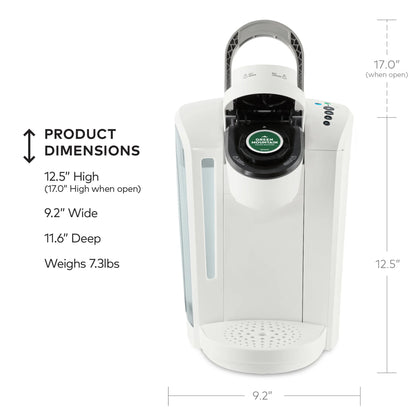 2026 Keurig K-Select Machine à Café à Dosettes K-Cup à Usage Unique, Édition Matte White – Infuseur Simple, Fonction Strong Brew et Réservoir 52 oz