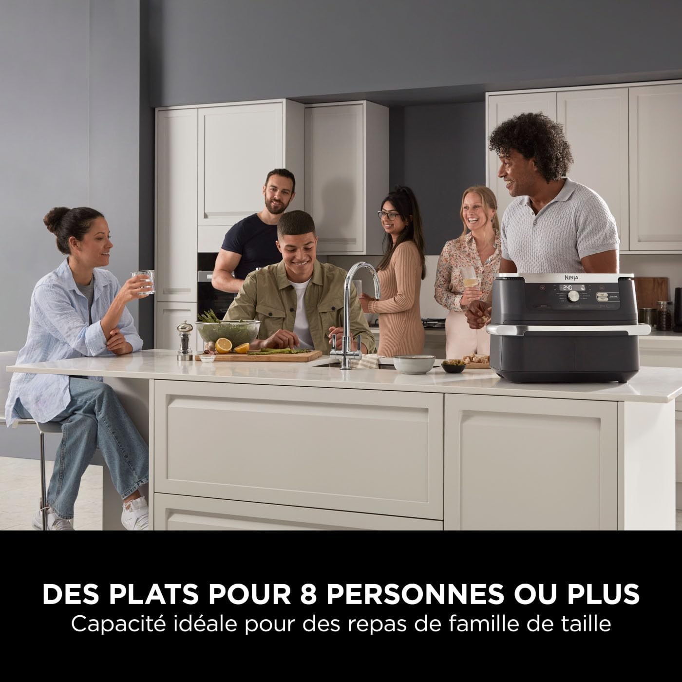2026 NINJA Foodi AF500EU – Friteuse à Air Chaud FlexDrawer 10,4 L, Double Zone avec Séparateur Amovible, 7 Fonctions de Cuisson – Édition Limitée Haute Performance