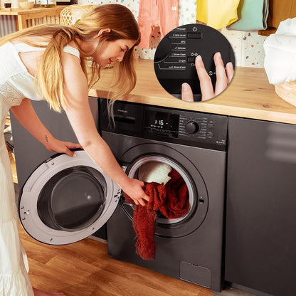 Cecotec Lave-Linge 9Kg Chargement Frontal Bolero Dresscode 9410 Inverter A. 1900W, 1400 tr/min Réglable, 16 Programmes, Faible Consommation d'Énergie, Vapeur, Stérilisation du Linge