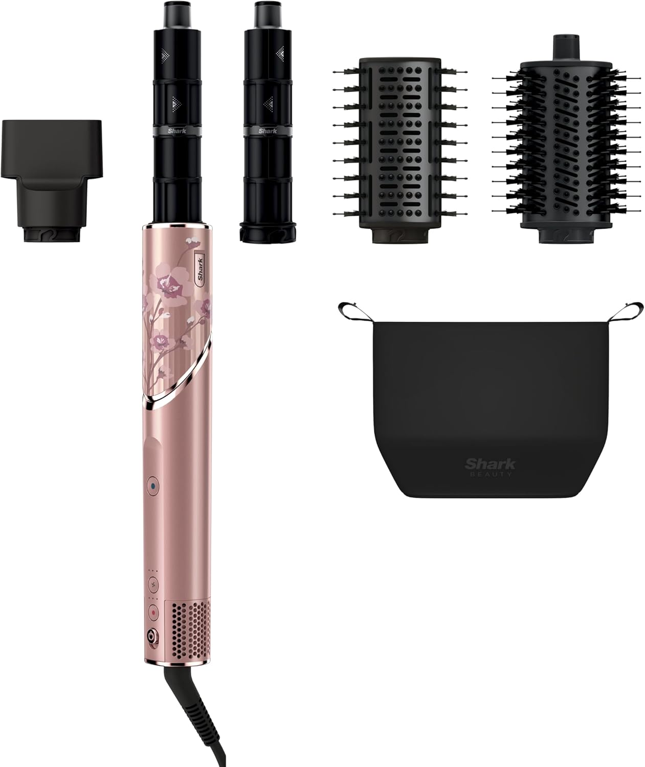 2026 Système de coiffage et de séchage Shark HD430 FlexStyle, sèche-cheveux brosse puissant et multi-styler avec boucleurs Auto-Wrap, brosse plate, brosse ovale et embout concentrateur, coloris Stone