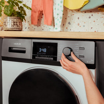 Cecotec Lave-Linge 9Kg Chargement Frontal Bolero Dresscode 9410 Inverter A. 1900W, 1400 tr/min Réglable, 16 Programmes, Faible Consommation d'Énergie, Vapeur, Stérilisation du Linge