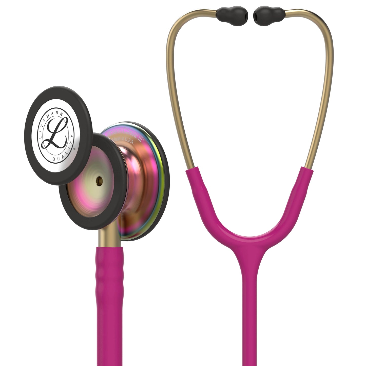 2026 Stéthoscope Littmann Classic III Surveillance : Raspberry Rainbow 5806