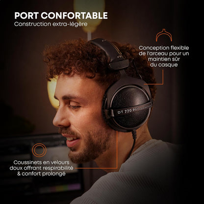 2026 beyerdynamic DT 770 PRO 80 Ohm – Casque Studio Fermé Professionnel avec Isolation Sonore et Confort Supra-Auriculaire – Édition Limitée