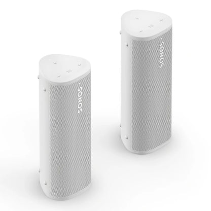 2026 Enceinte Bluetooth Portable Étanche Sonos Roam 2 – Paire (Blanc) : Son Puissant et Clair Partout, Wi-Fi et Bluetooth, Autonomie Longue Durée
