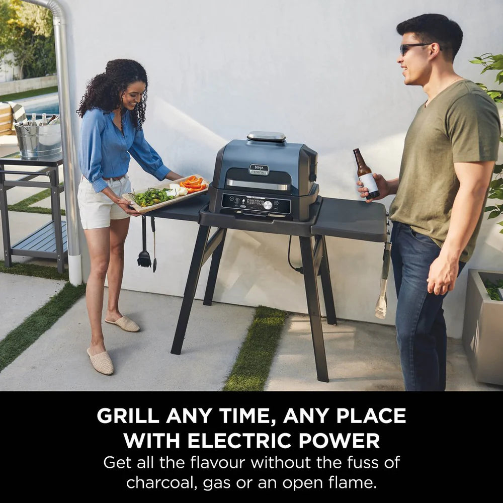 2026 Ninja Woodfire Pro Connect XL Barbecue et Fumoir Électrique avec Support et Housse