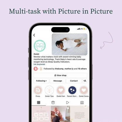 2026 Owlet Cam® 2 – Caméra Bébé HD 1080p avec Vision Nocturne, Audio Bidirectionnel et Capteurs de Température et Humidité
