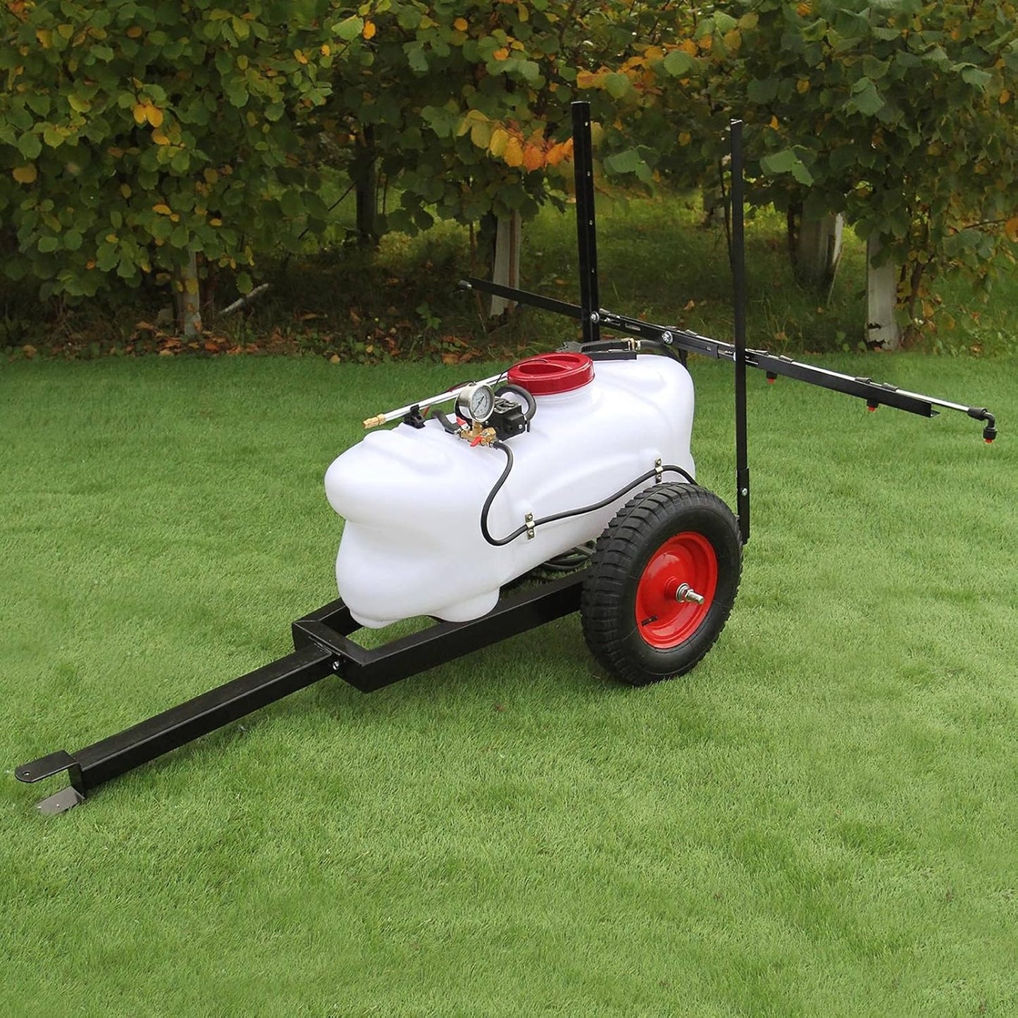 Pulvéristeur pour Quad VTT 60L avec Remorque Maxblast 12V Buses de Flèche Pulvérisation et Accessoires Fertilisants Pesticides Agriculture