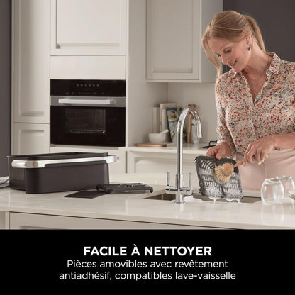 2026 NINJA Foodi AF500EU – Friteuse à Air Chaud FlexDrawer 10,4 L, Double Zone avec Séparateur Amovible, 7 Fonctions de Cuisson – Édition Limitée Haute Performance