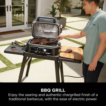 2026 Ninja Woodfire Pro Connect XL Barbecue et Fumoir Électrique avec Support et Housse