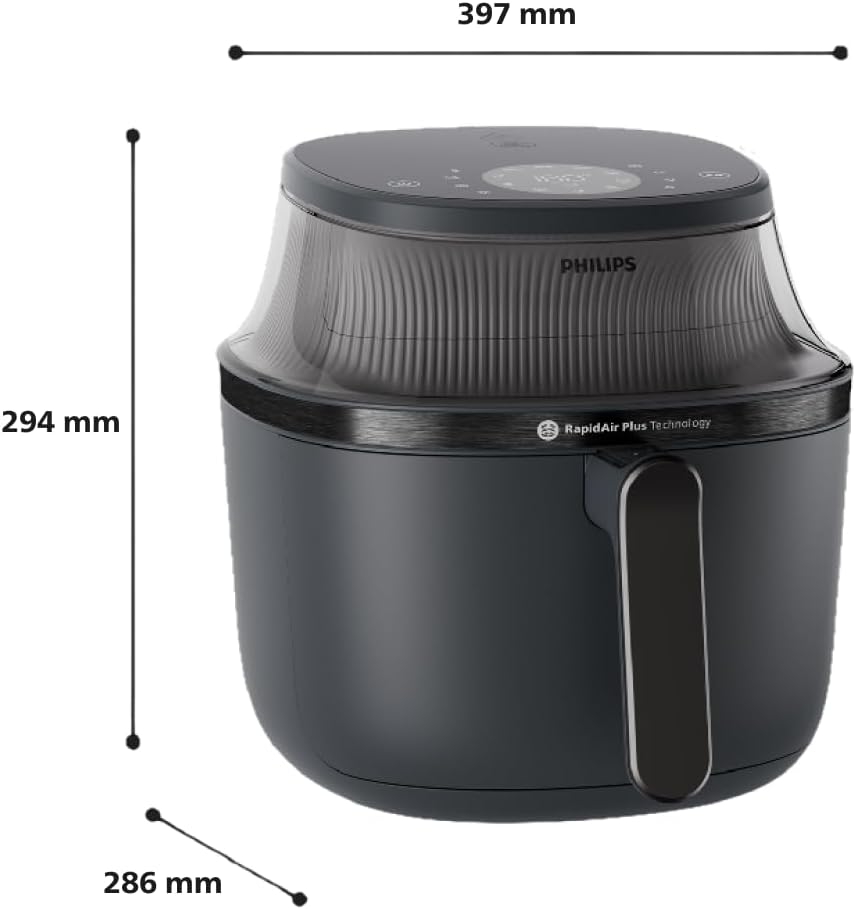 2026 Friteuse à air Philips série 3000 7,2 L, fenêtre de cuisson, friteuse 16 en 1