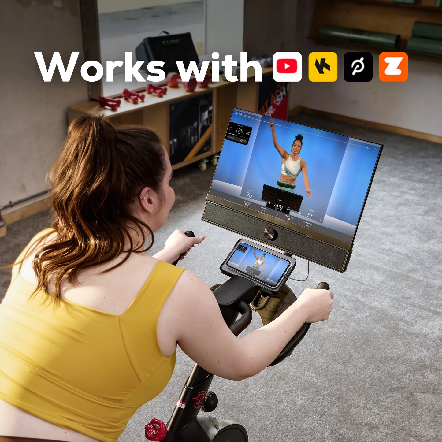 2026 Vélo d’Appartement Yesoul G1M Plus avec Écran 21,5" Full HD Rotatif et Résistance Magnétique Silencieuse à 100 Niveaux – Expérience Immersive, Audio Puissant et Données en Temps Réel pour Tous les Niveaux de Fitness
