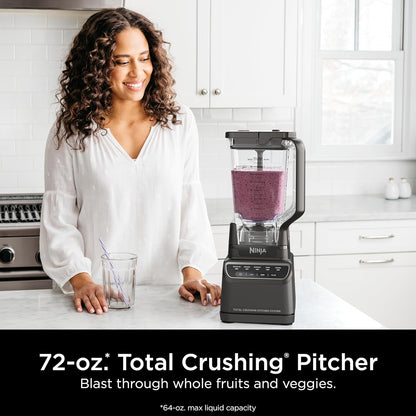 2026 Ninja Mega Kitchen System, 1500W, Blender XL 72 oz et Robot Culinaire 8 Tasses avec (2) Gobelets To-Go 16 oz, Technologie Total Crushing - Smoothies, Glace Pilée, Purées, Pâte & Plus, Noir, BL770