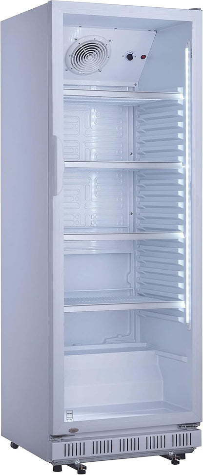 METRO Professional Réfrigérateur à Boissons GSC2360B, Acier/Verre, 62 x 63.6 x 175.3 cm, 347 L, avec Serrure, Noir