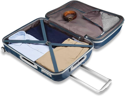 2026 Valise Samsonite Extensible à Double Roues Pivotantes 21" avec Poches de Séparation