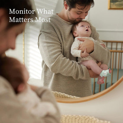 2026 Owlet Dream Sock™ – Moniteur Bébé Intelligent avec Surveillance en Temps Réel du Pouls, de l’Oxygène et du Sommeil – Couleur Rose Poudré